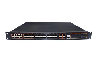 wsCom6028G系列千兆24光+4個萬兆SFP+千兆8電+萬兆網(wǎng)管型工業(yè)級交換機(jī)